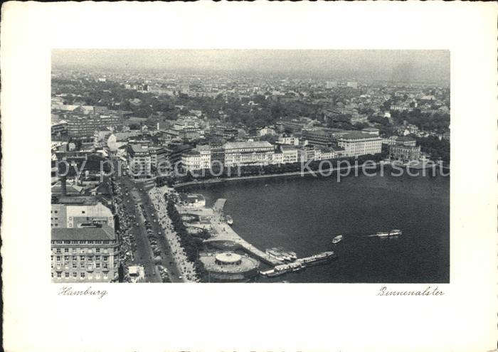 HAMBURG  CITY Binnenalster Fliegeraufnahme