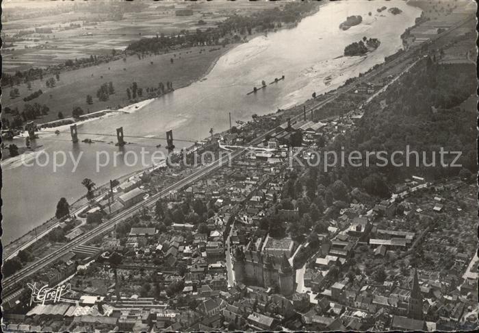 Langeais Chateau Parc Pont su la Loire vue aerienne