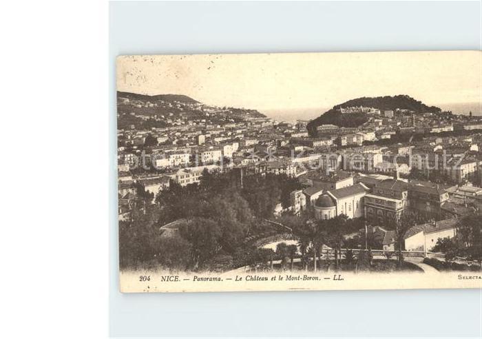 Nice Alpes Maritimes Panorama Chateau et le Mont Boron