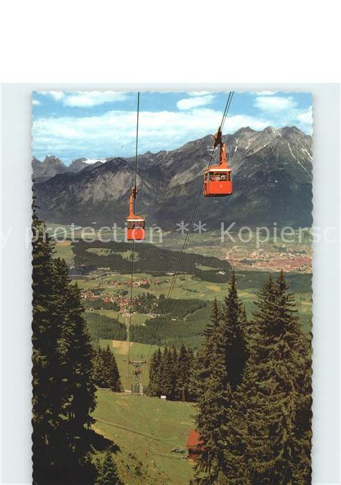 Igls Tirol Patscherkofelbahn Panorama mit Zugspitze