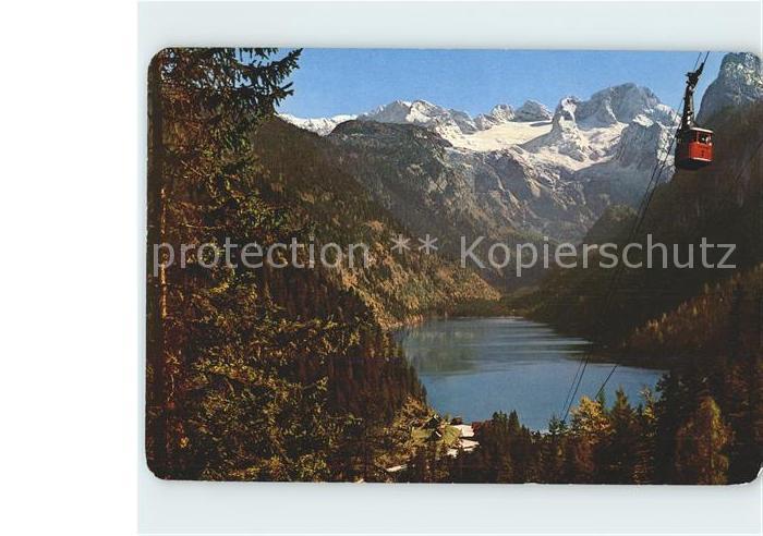 Gosau Oberoesterreich Gosaukamm Seilbahn vom Gosausee Hoher Dachstein