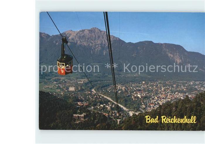 Bad Reichenhall Panorama Blick vom Predigtstuhl Seilbahn