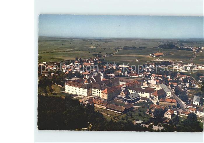 Metten Donau Benediktiner Abtei Fliegeraufnahme