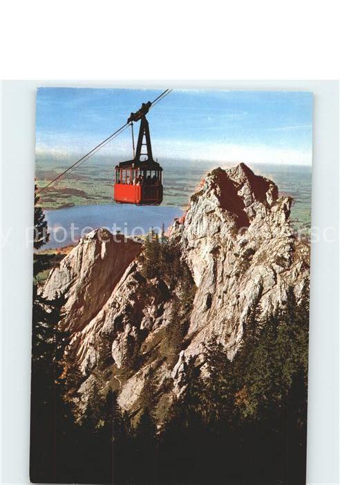 Schwangau Tegelbergbahn Blick zur Gelben Wand Bannwaldsee