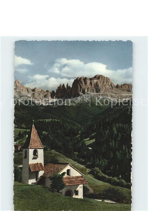 S Cipriano Gruppo del Catinaccio Dolomiti Rosengarten Bergkirche