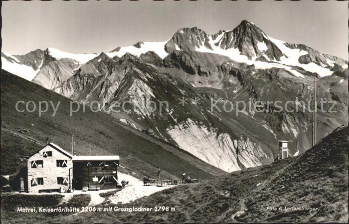 Matrei Osttirol Kaisertoerlhuette Grossglockner