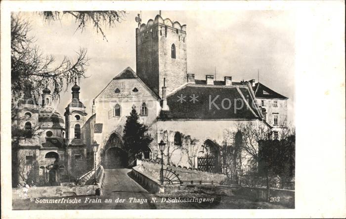 Frain Thaya Tschechien Schlossseingang