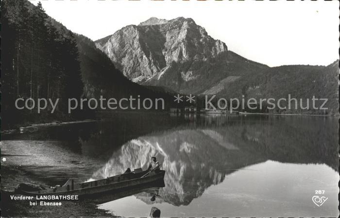 Ebensee Oberoesterreich Vorderer Langbathsee