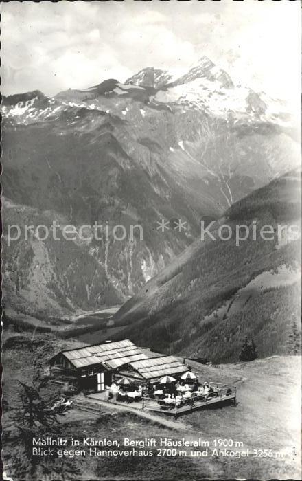 Mallnitz Kaernten Berglift Haeusleralm Hannoverhaus Ankogel