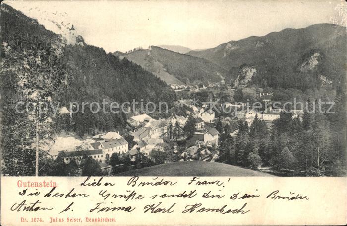 Gutenstein Niederoesterreich Teilansicht