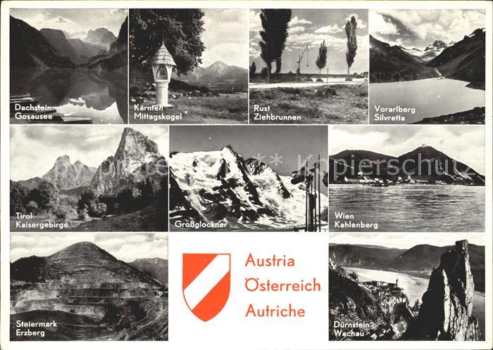 Grossglockner Silvretta Wien Kahlenberg Duernstein Wachau Erzberg