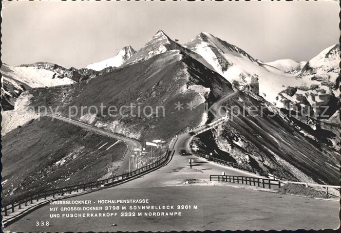 Grossglockner Hochalpenstrasse Sonnwelleck Fuscherkarkopf Nordrampe