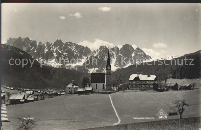 Gosau Oberoesterreich Kirche Teilansicht
