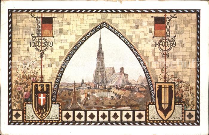 WIEN AT Stefansdom 10 Deutschen Saengerbundesfestes Kuenstlerkarte