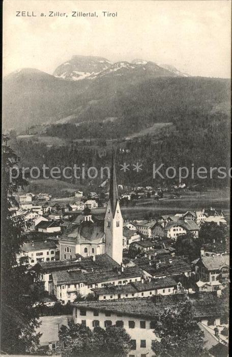 Zell Ziller Tirol Teilansicht Kirche