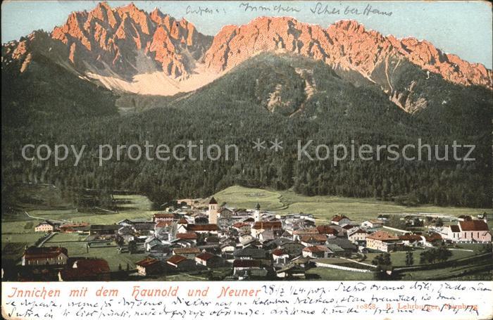 Innichen Suedtirol Haunold Neuner