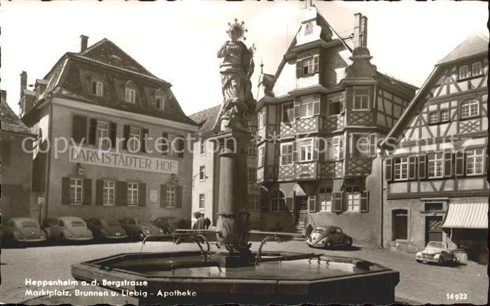 Heppenheim Bergstrasse Marktplatz Brunnen
