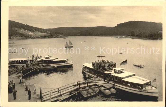 Bleilochtalsperre Stausee Schiffe