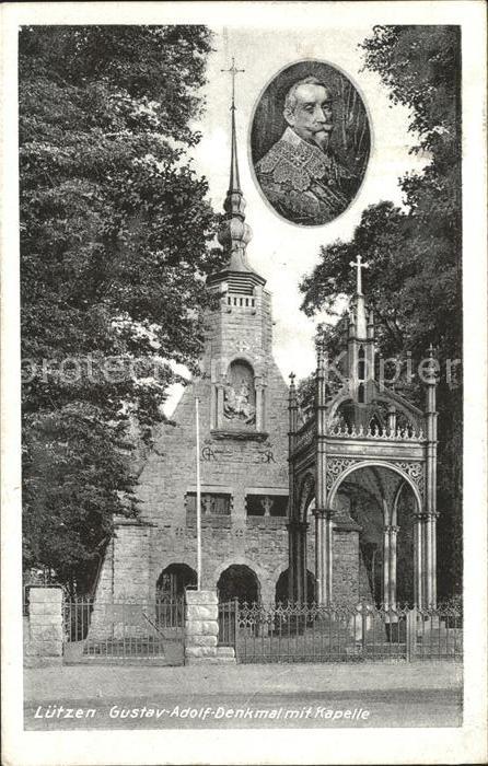 Luetzen Gustav-Adolf Denkmal mit Kapelle