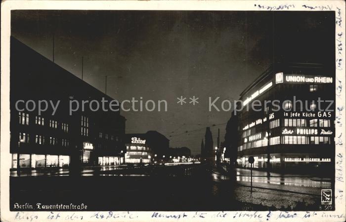 BERLIN  CITY Tauentzienstrasse bei Nacht