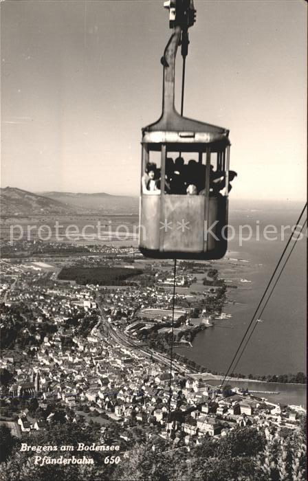 Bregenz Vorarlberg Pfaenderbahn Bodensee