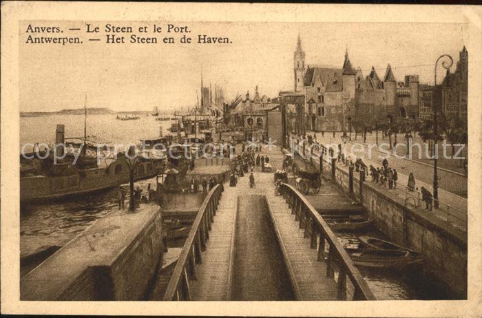 Anvers Antwerpen Steen et Port