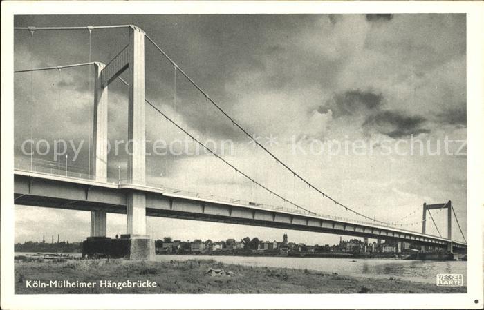 Muelheim Koeln Haengebruecke
