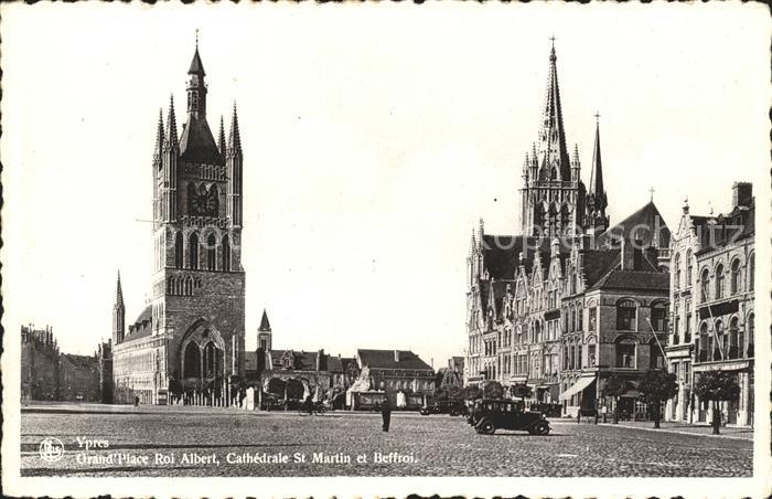 Ypern Ypres Grand Place Roi Albert Cathedrale