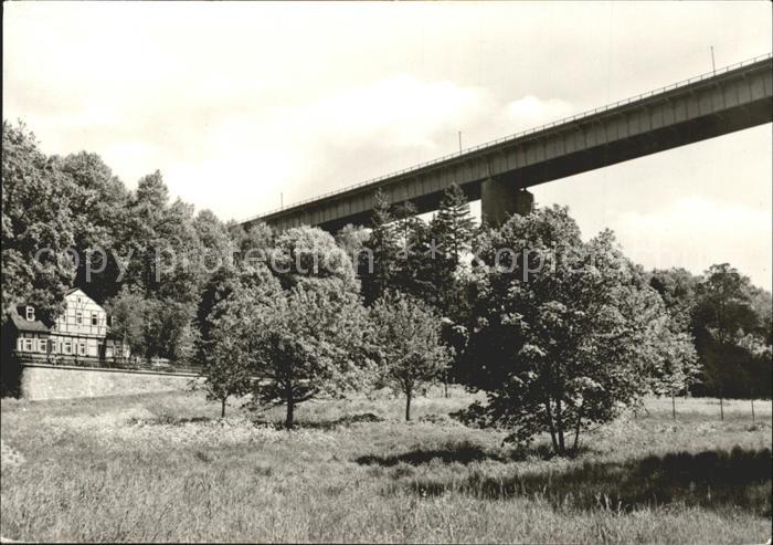 Nossen Restaurant Huthaus und Autobahnbruecke