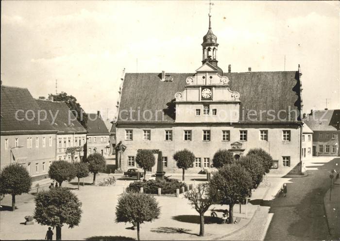 Belgern Elbe Marktplatz Rathaus