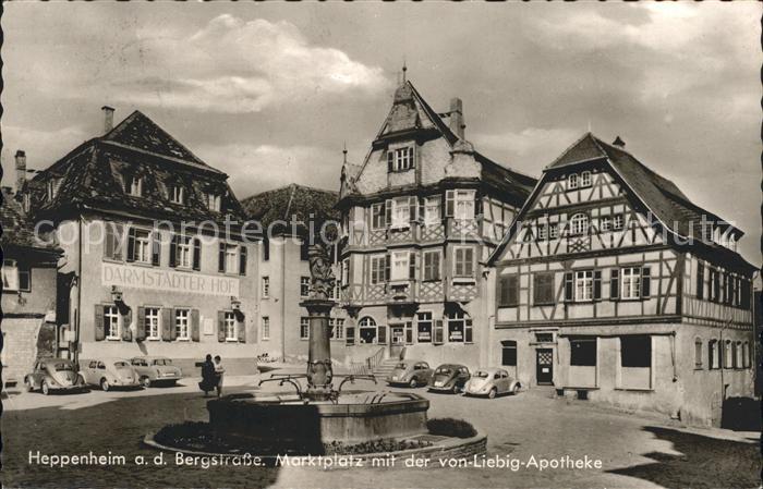 Heppenheim Bergstrasse Marktplatz Liebig-Apotheke