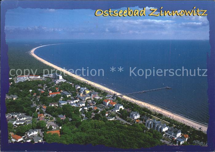 Zinnowitz Ostseebad Usedom Fliegeraufnahme Strand