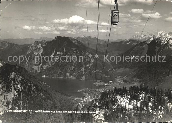 Ebensee Oberoesterreich Feuerkogelseilbahn