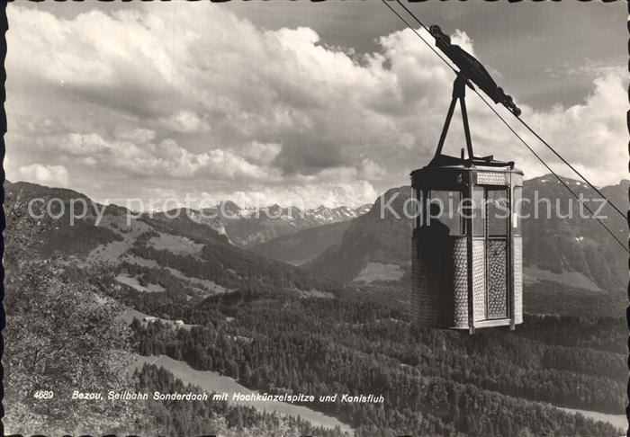 Bezau Vorarlberg Seilbahn Sonderdach Kanisfluh
