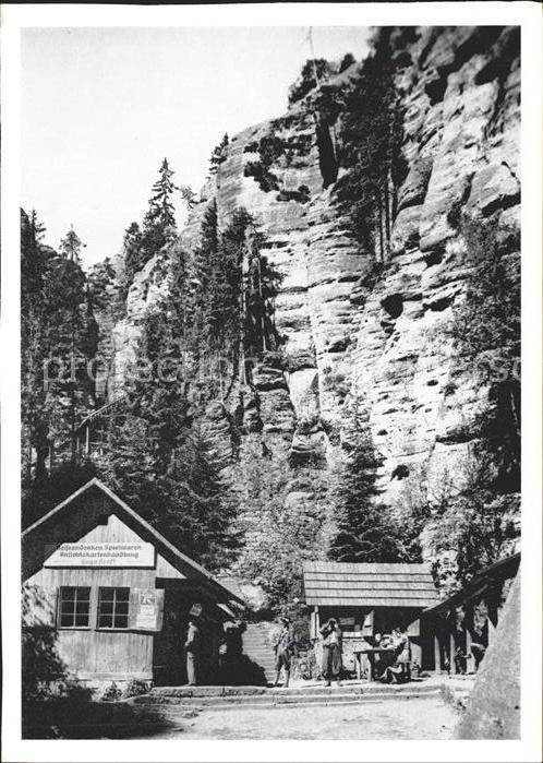 Wekelsdorf Teplice nad Metuji Eingang zur Felsenstadt