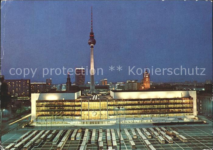 BERLIN  CITY Palast der Republick Fernsehturm bei Nacht