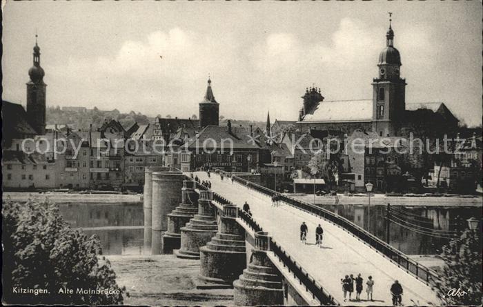 Kitzingen Main Alte Mainbruecke
