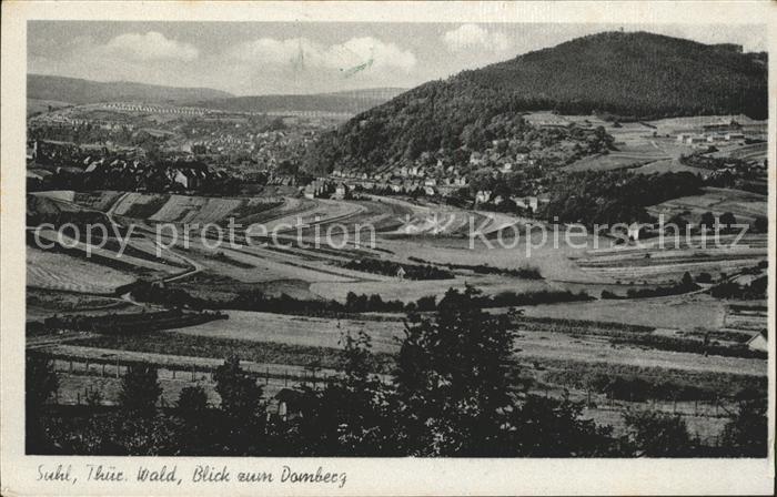 Suhl Thueringer Wald Blick Domberg