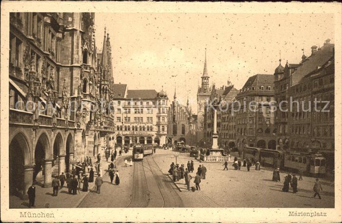 Muenchen Bayern Marienplatz