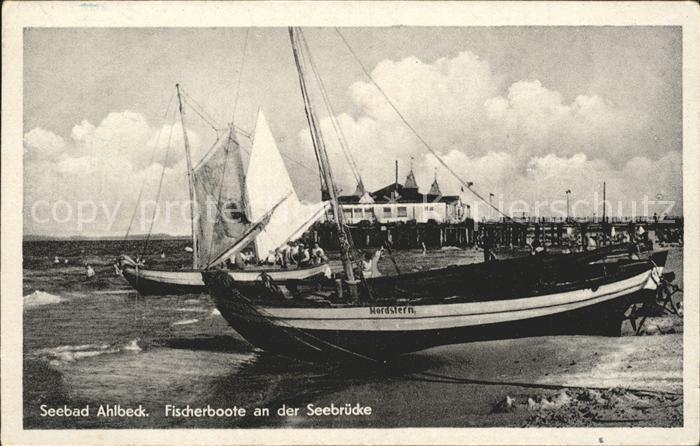 Ahlbeck Ostseebad Fischerboote Seebruecke