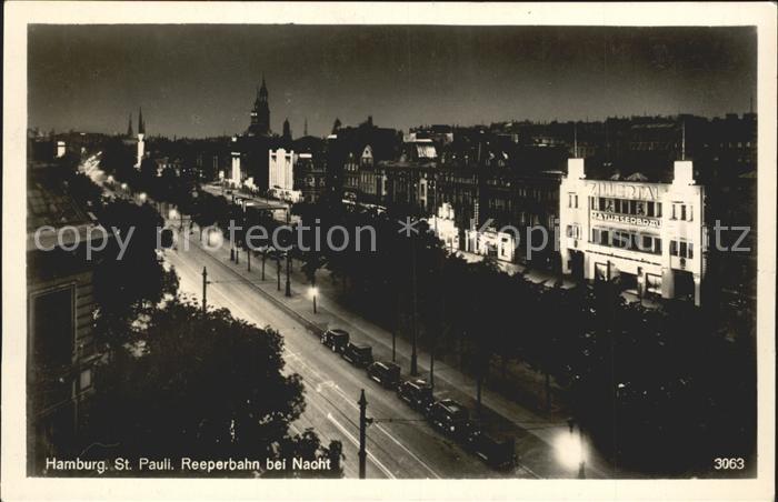 HAMBURG  CITY St Pauli Reeperbahn