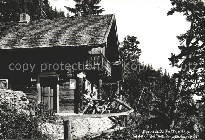 Werfen Salzburg Rasthaus Wimmer Talstation der Seilbahn Elsriecenwelt