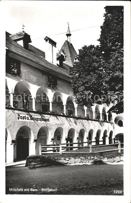 Millstatt Millstaettersee Stiftshof Post Telegrafenamt