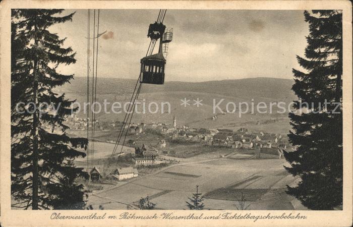 Oberwiesenthal Erzgebirge Boehmisch Wiesenthal Fichtelbergschwebebahn