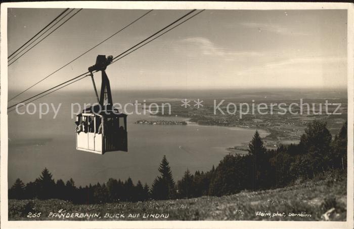 Pfaender Pfaenderbahn Blick Lindau