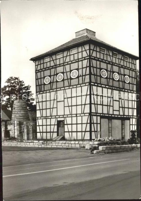 Schmalkalden Thueringen Hochofenhaus alter Holzhohlehochofen