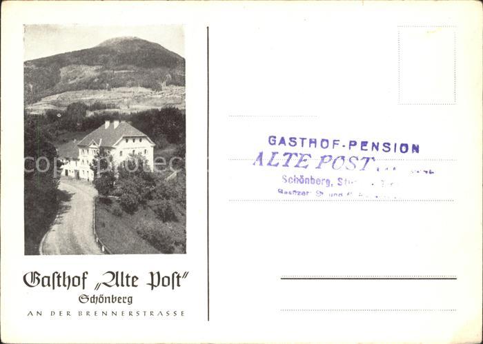 Schoenberg Stubaital Gasthof Alte Post