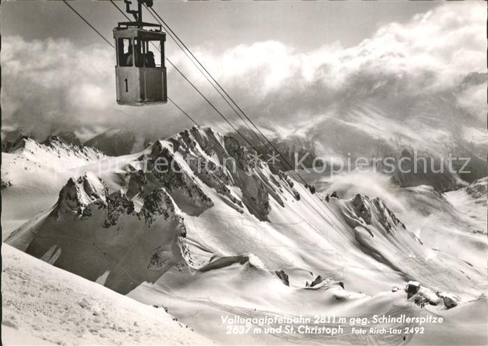 Schindlerspitze Vallugagipfelbahn St Christoph