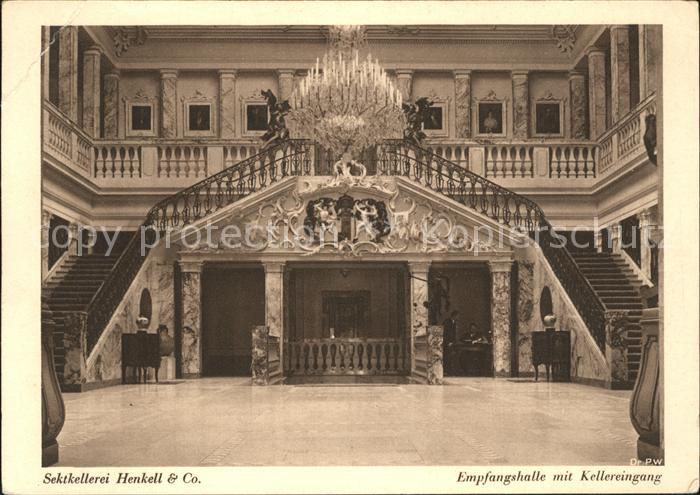 Biebrich Wiesbaden Sektkellerei Henkell Empfangshalle Kellereingang