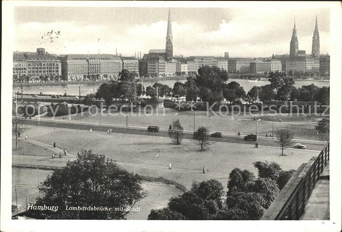 HAMBURG  CITY Lombardsbruecke Stadt